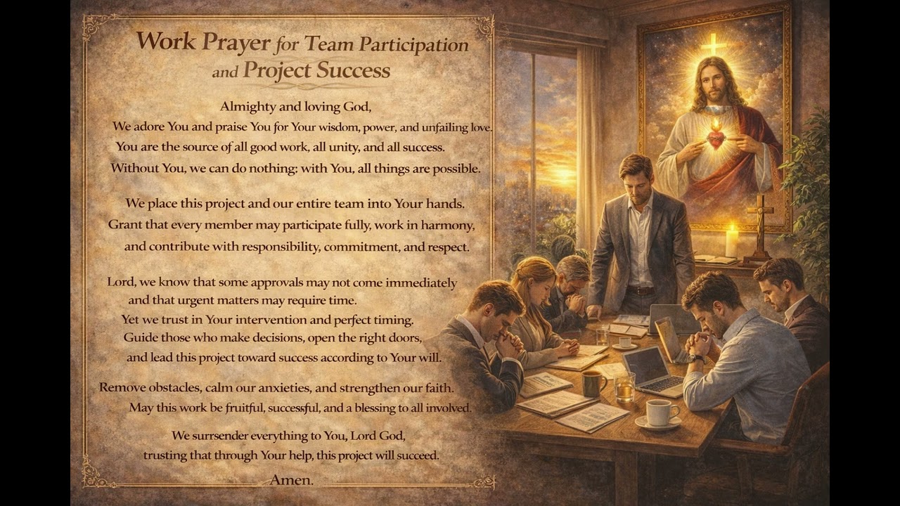 Work Prayer for Team Participation and Project Success