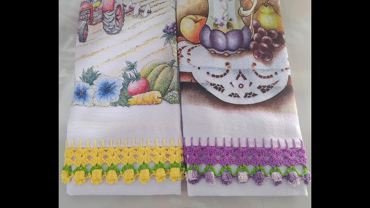 Linda versão de barradinho de tulipas ( n 52 ) fácil de fazer 