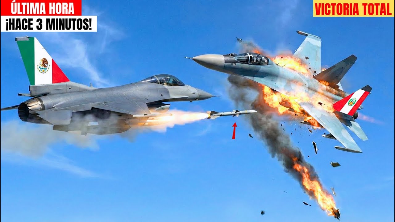 F-16 Mexicanos DERRIBAN 9 Su-30 Peruanos: Combate Aéreo Total en Campeche