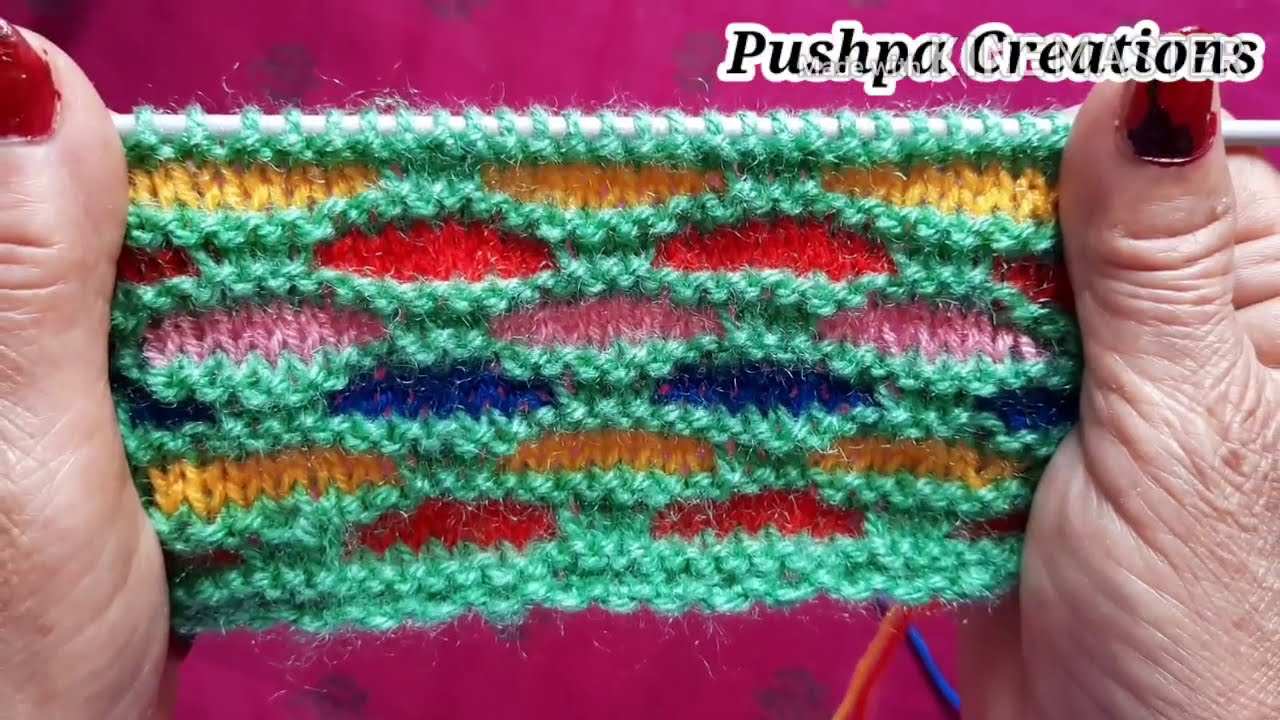 मल्टीकलर स्वेटर डिज़ाइन | Multicolour sweater design | Multicolor Knitting Pattern | Knitting Design