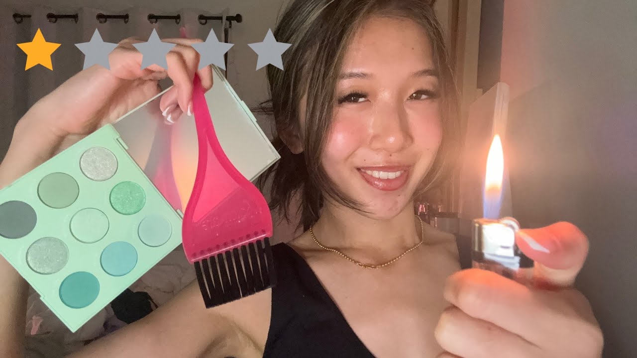 FASTEST ASMR worst reviewed makeup, ear piercer, hair salon & more! ⭐️