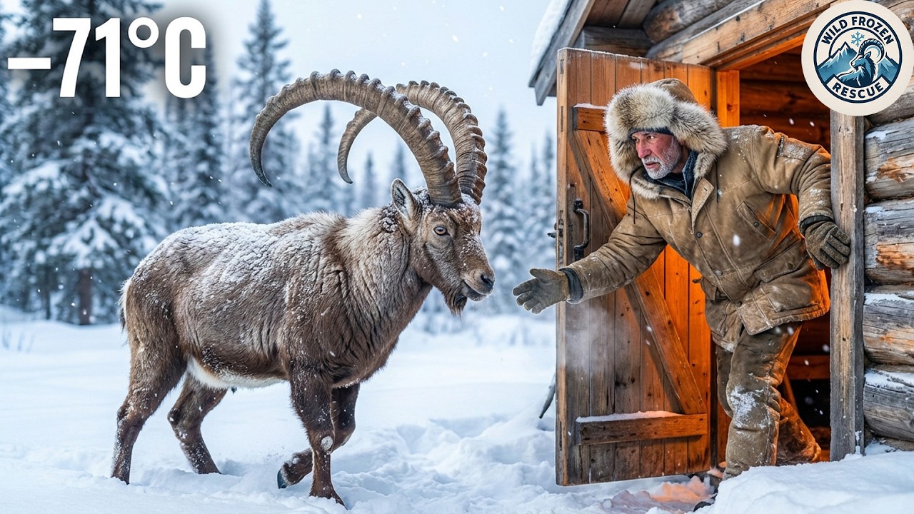 Man Saves Siberian Ibex in Record -71°C Yakutia Weather