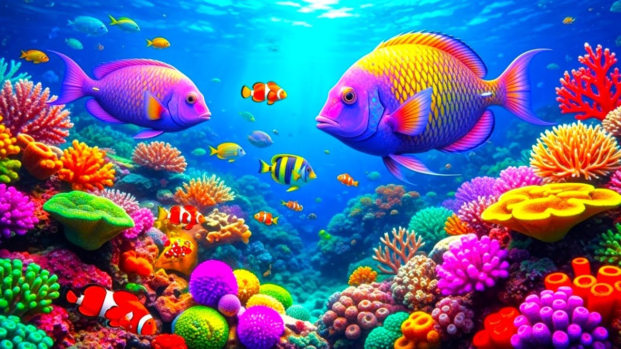 The Best 4K Aquarium - Dive Into The Mesmerizing Underwater Realm, Sea Jellyfish, Coral Reefs. #76