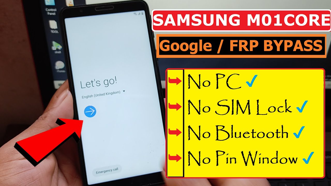 Samsung M01 Core FRP Bypass / ( M013F ) Google Account Bypass Android 10 New Trick Without Pc