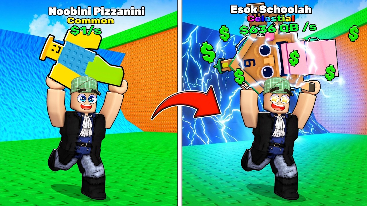 I Made BILLIONS Starting In Escape Tsunami For Brainrots!