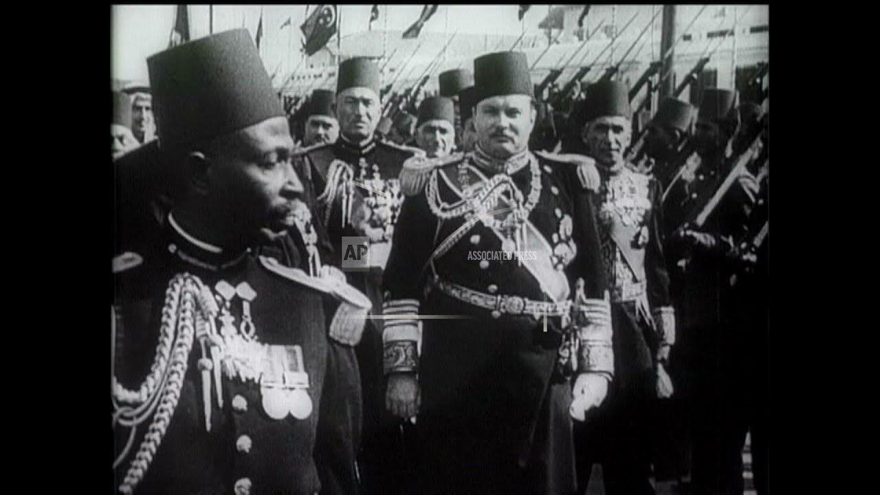 KING IBN SAUD OF SAUDI ARABIA VISITS EGYPT