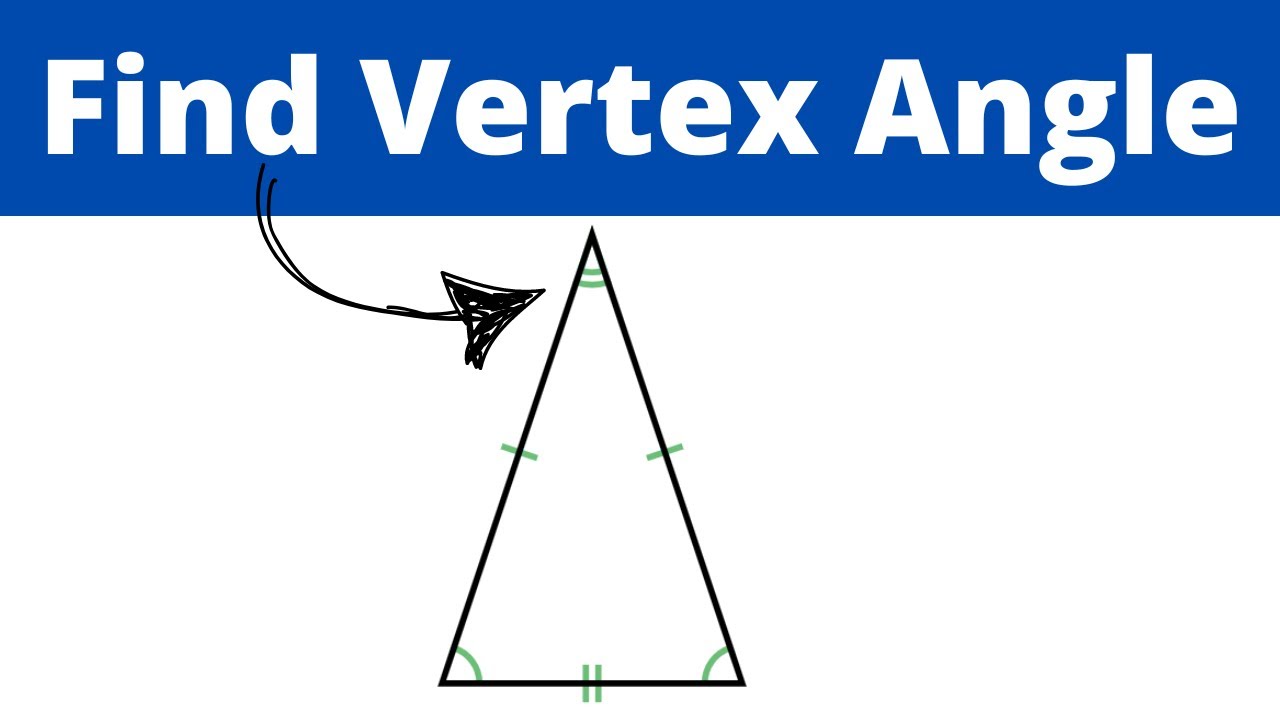 Vertex angle of an Isosceles Triangle-Geometry Help