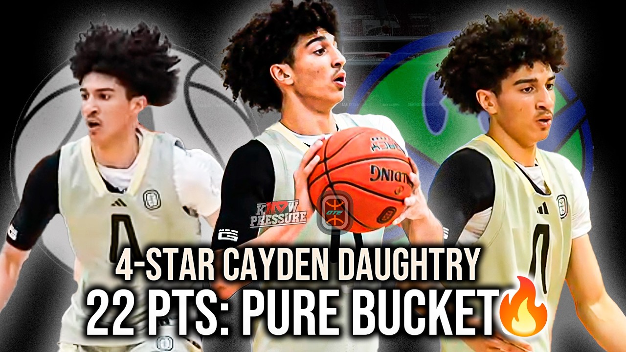 4-STAR CAYDEN DAUGHTRY IS COLD! 🧊 22 PTS vs Blue Checks (88-81)