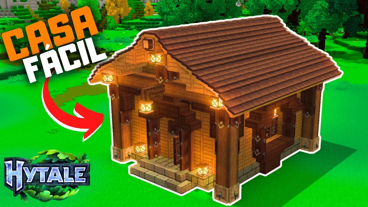 COMO hacer una CASA en hytale FÁCIL