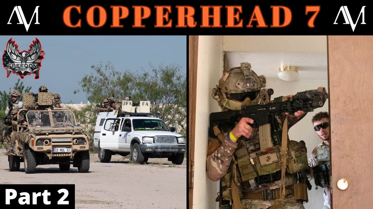 Large Scale Airsoft Gameplay | Ground Squad and Technical POV | AMS Copperhead 7 | 650 Player Game