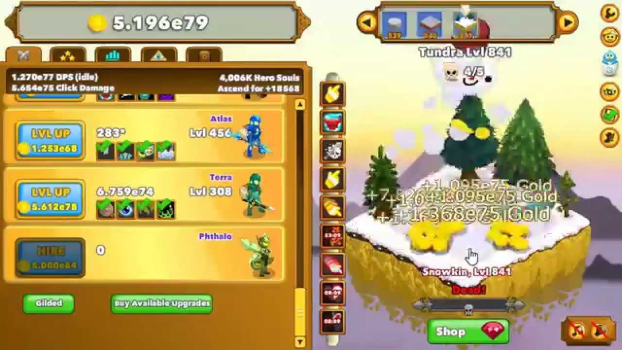 Clicker Heroes Gameplay - Level 4000 Ascension & Relics!