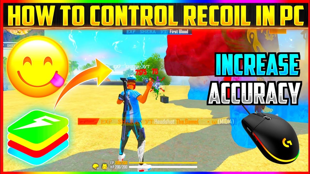 HOW TO CONTROL RECOIL IN PC 💻 | INCREASE ACCURACY IN FREE FIRE PC | HOW TO FIND  X AND Y SENSITIVITY