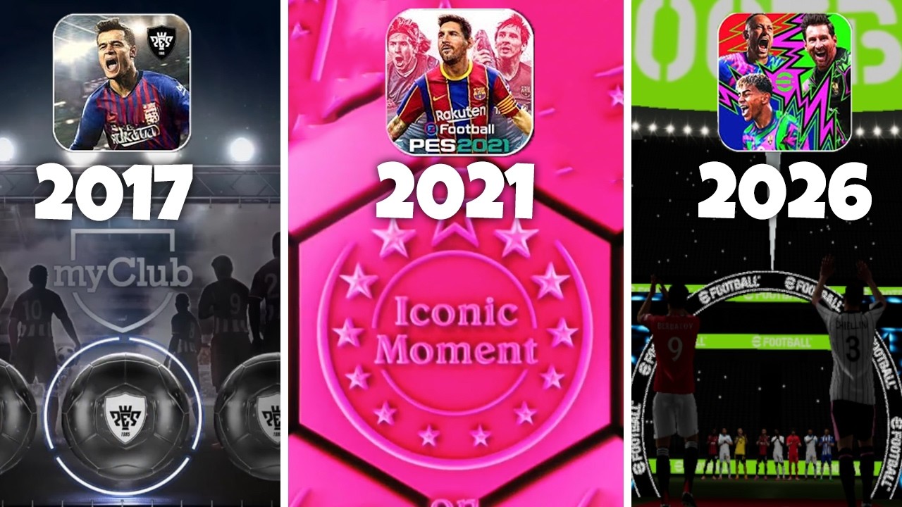 PES 2017 MOBILE’DEN eFOOTBALL 2026 MOBILE’A TÜM TOP AÇILIMLARI! 💪🏻