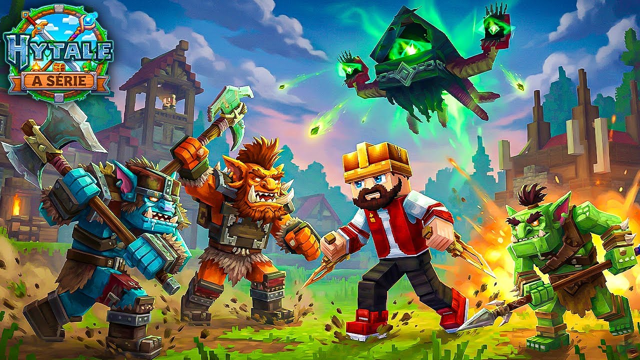 Fui ATACADO pelos TRORKS e o VOID EYE em HYTALE A SÉRIE EP. 3