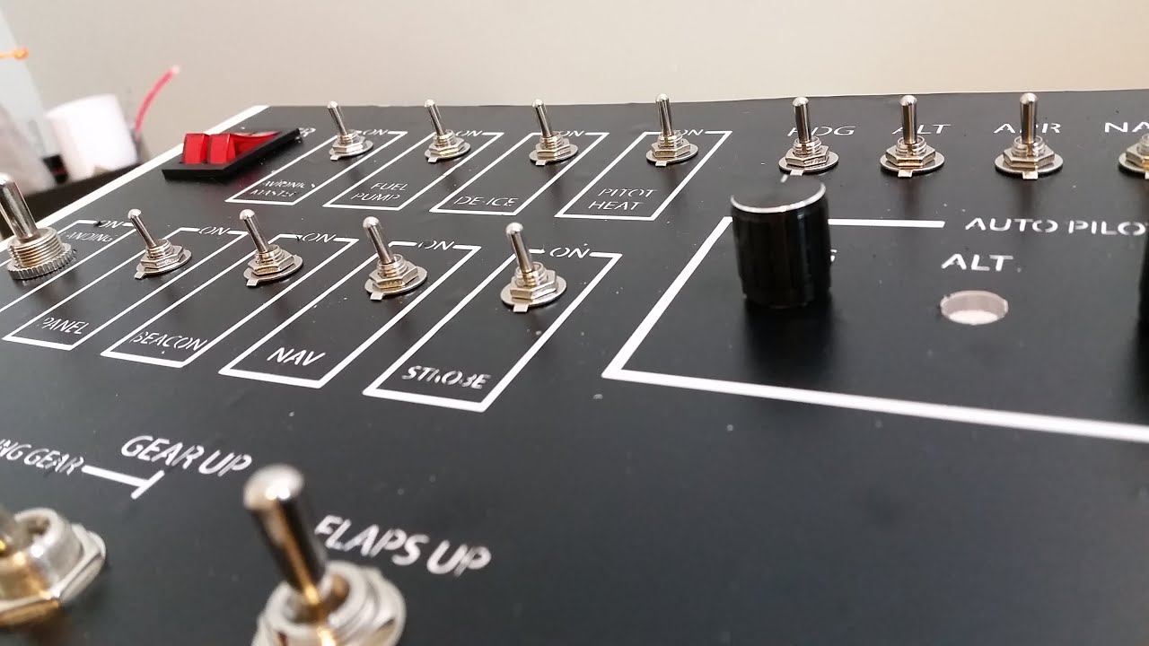 Flight Simulator Switch Panel 2.0 DIY Project