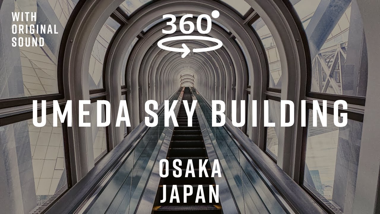 Osaka Glass Staircase – Osaka, Japan 🇯🇵 | 360° Walking Tour | Original Sound