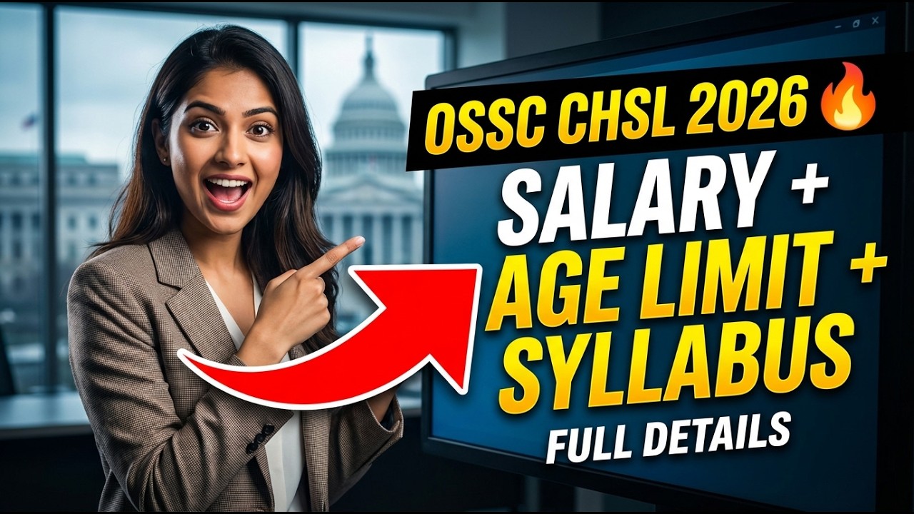 🚨 OSSC CHSL Vacancy 2026 | 12th Pass Govt Job 😲 | Apply Online Odisha || 12th Pass Jobs #ossc2026