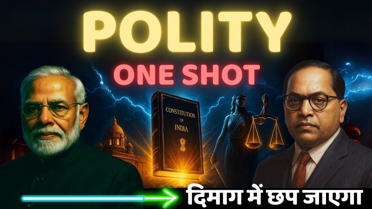 Polity One Shot 🔥 Ek Video = Pure Polity | SSC, NTPC, CDS, STATE PCS