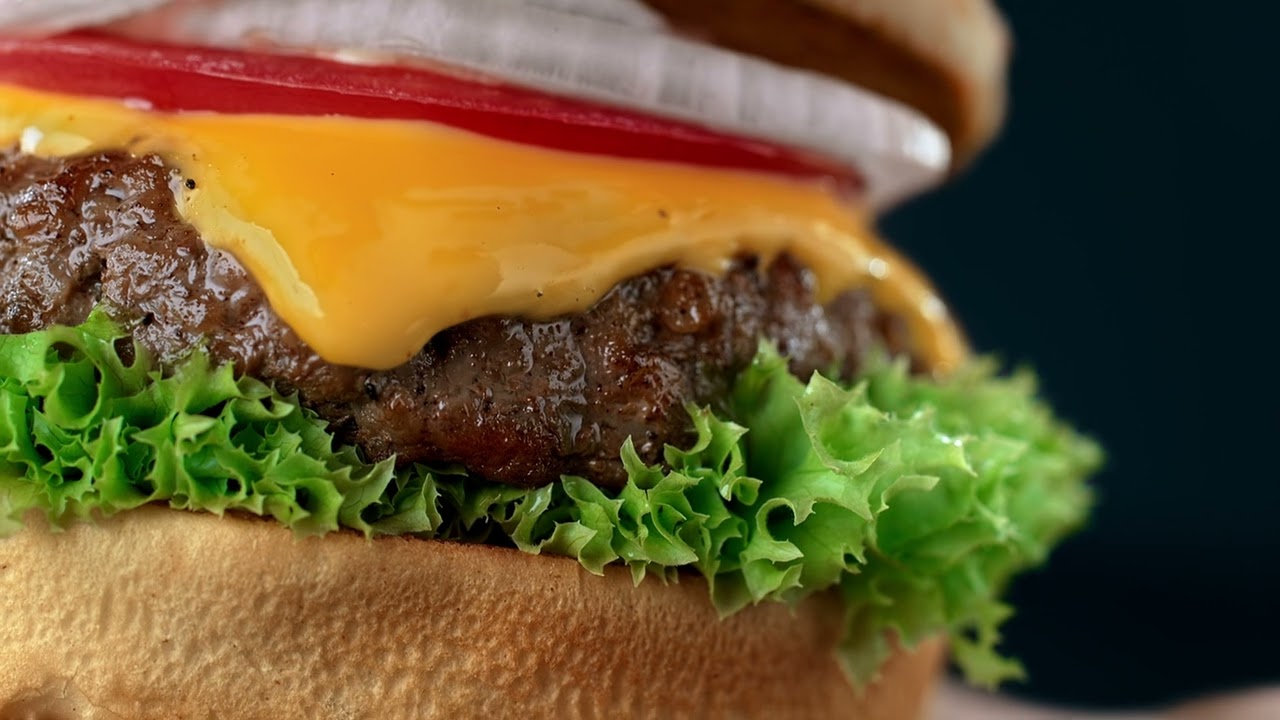 HAMBURGER BUN ONION TOMATO 4K