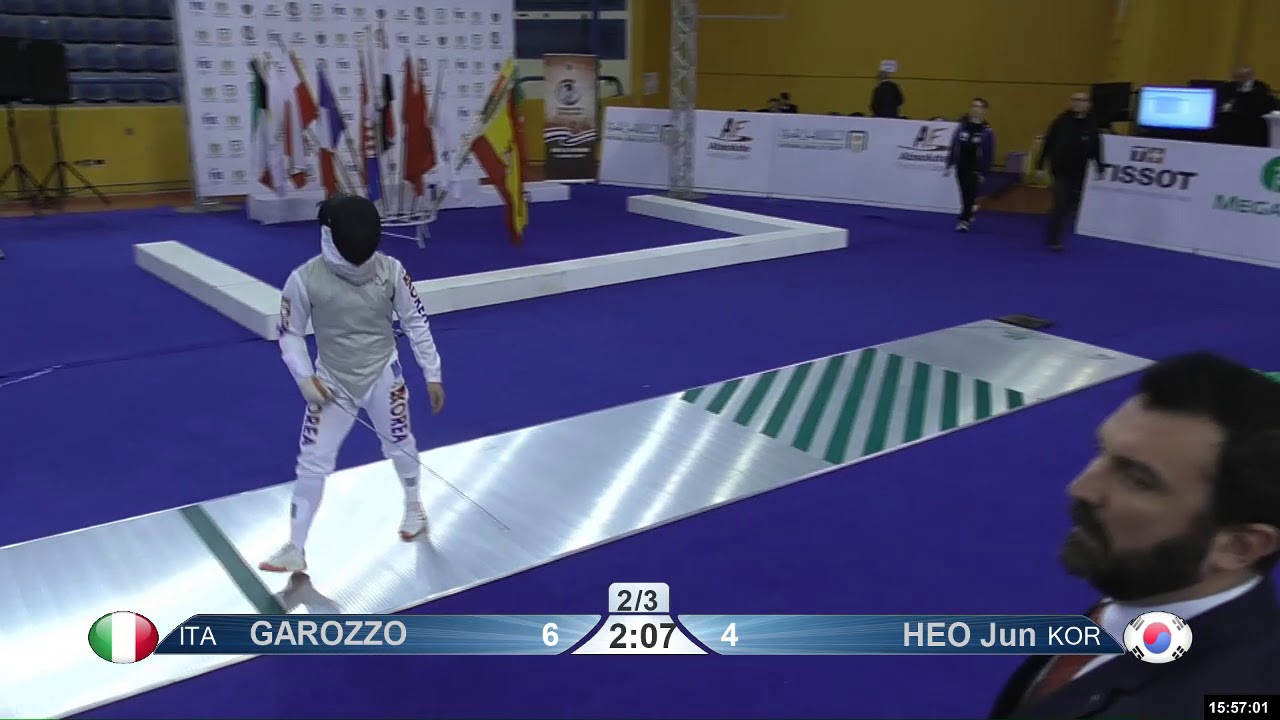 2019 138 T16 06 M F Individual Cairo EGY WC GREEN HEO KOR vs GAROZZO ITA