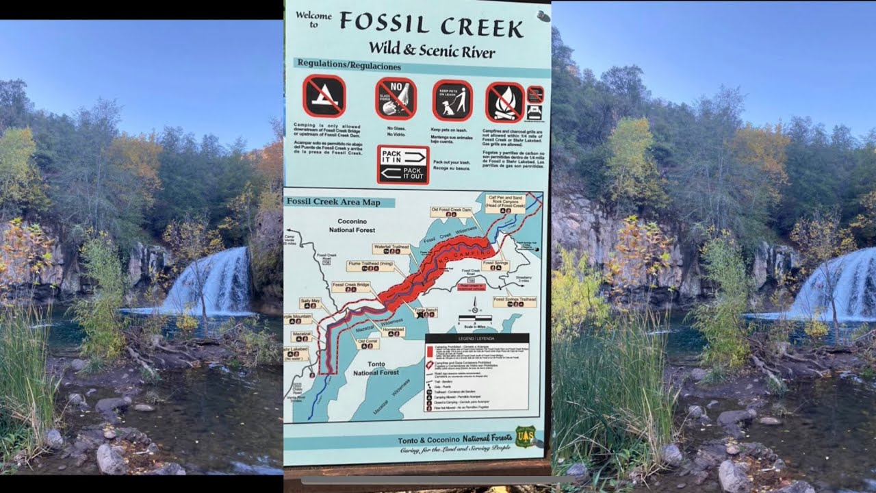 Driving to Fossil Creek fall , Camp Verde Arizona @driveflyTrvl