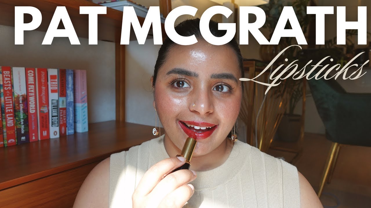 10 Pat McGrath Lipsticks on INDIAN/BROWN skin | Swatches and Honest Reviews.
