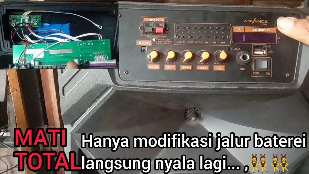 memperbaiki speaker aktif advance mati total(mudah)
