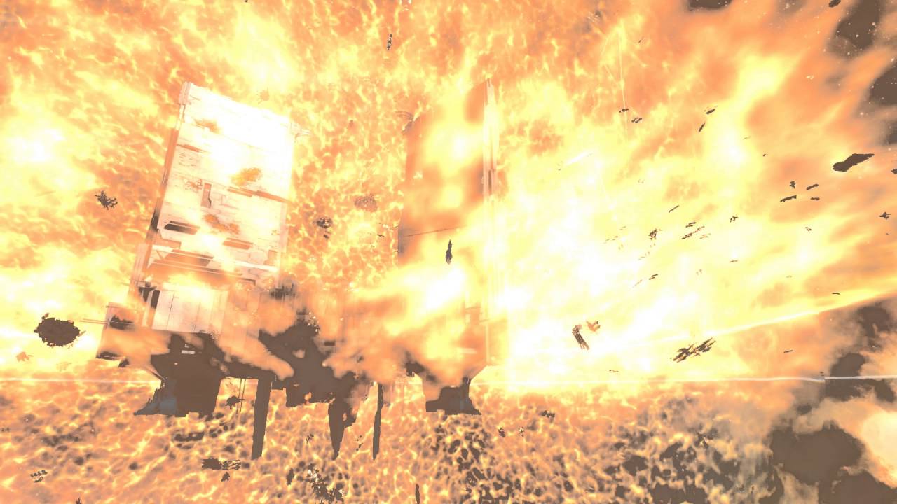 EVE Online - Keepstar explosion