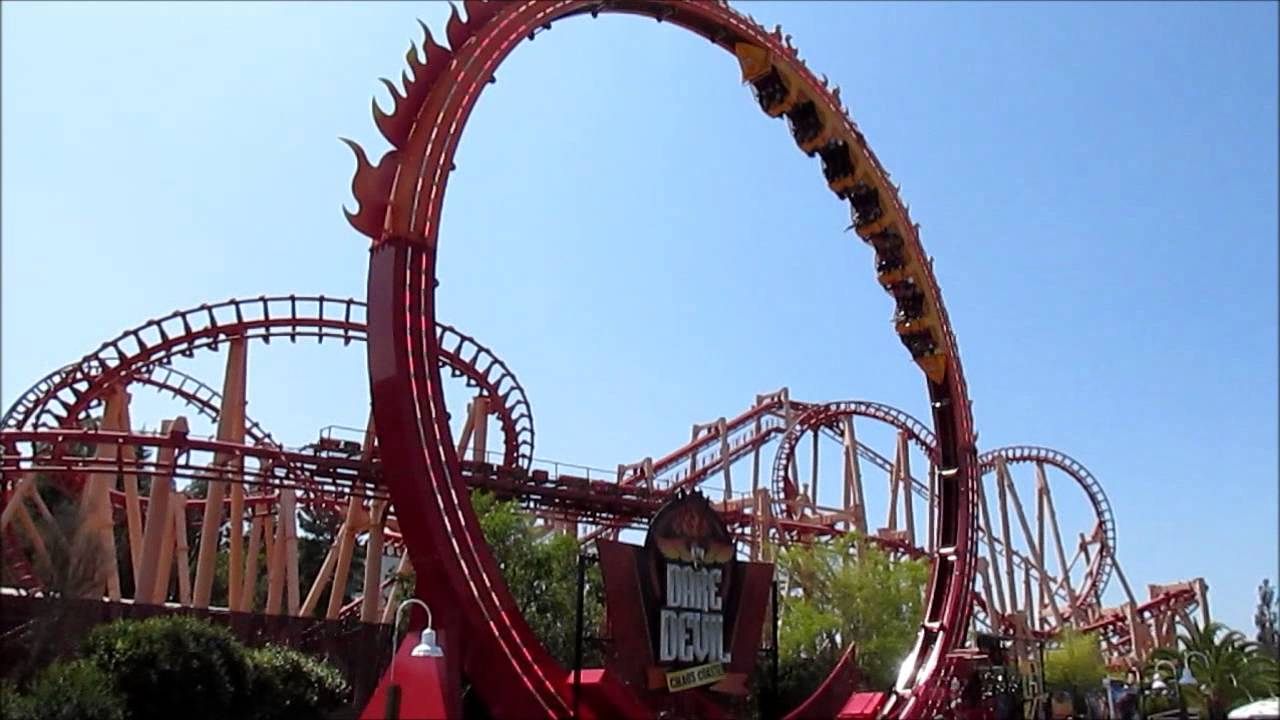 Dare Devil Chaos Coaster @ Six Flags Discovery Kingdom 2015.