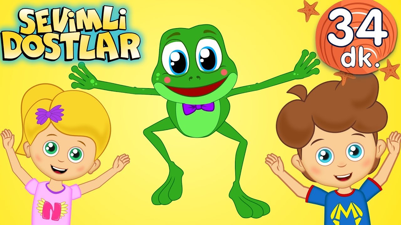 Zıpla Kurbağa ve Sevimli Dostlar ile 34 Dakika Bebek Şarkıları | Adisebaba TV Kids Songs