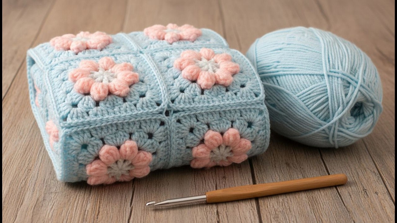 🧶 Crochet Very Easy Crochet  Stitch for Baby Blanket 💖 especially for beginners