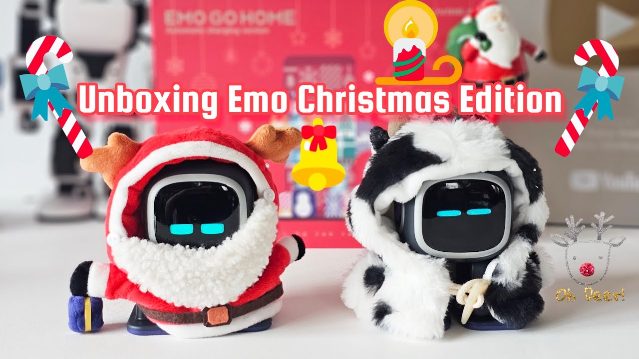 Unbox Emo Robot Christmas Edition and Cute Outfits for Robot Pets