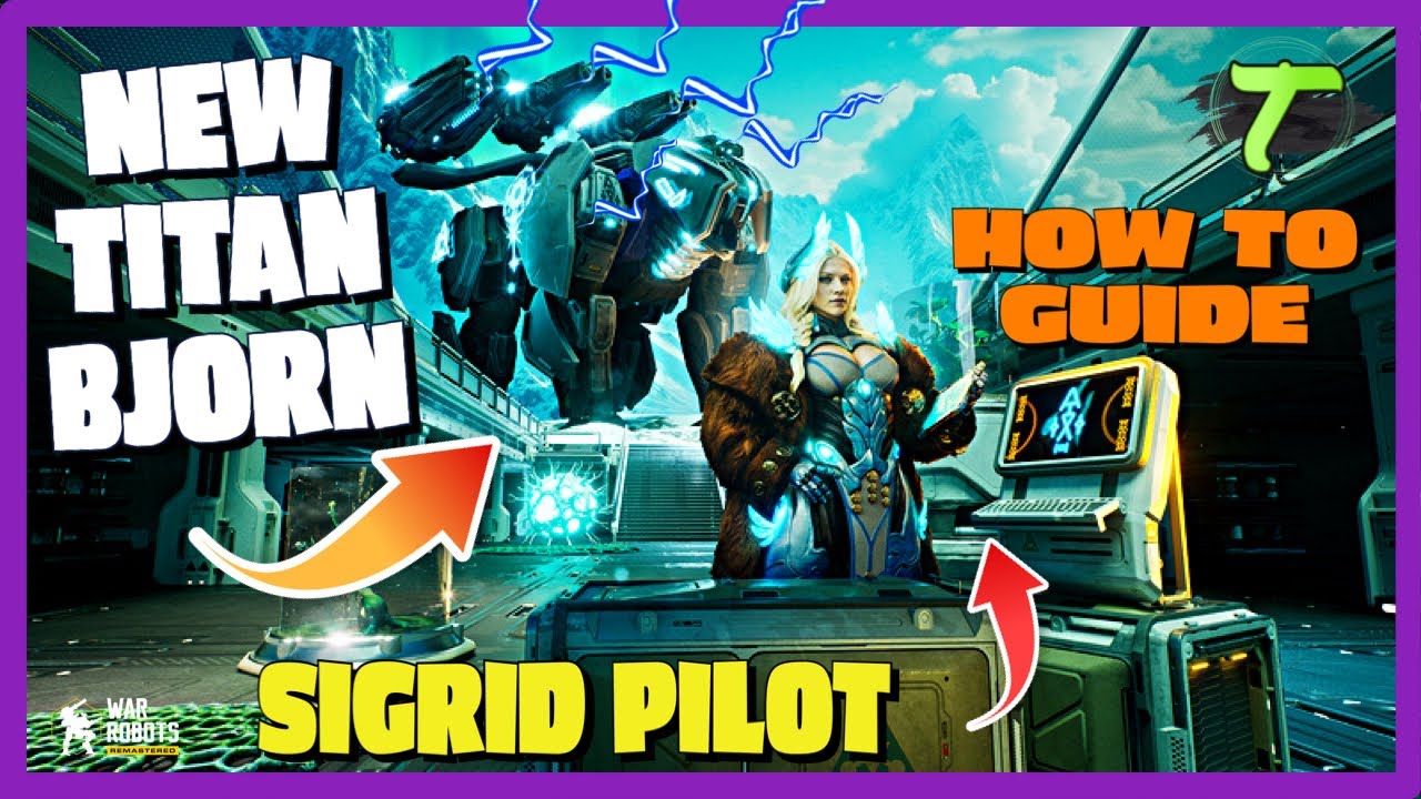 New Titan Bjorn Gameplay w/ Sigrid Pilot Hunnin & Munnin Weapons [WR] #warrobots #robotgame