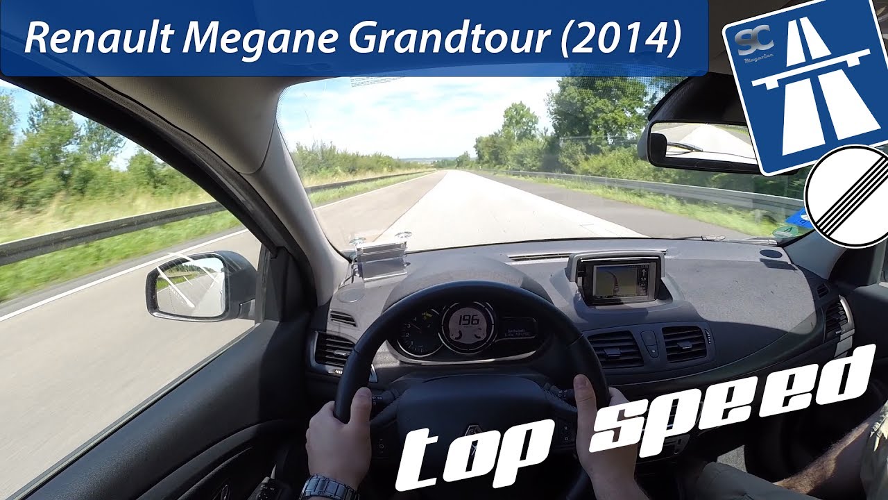 Renault Megane Grandtour 1.5 dCi (2014) on German Autobahn - POV Top Speed Drive