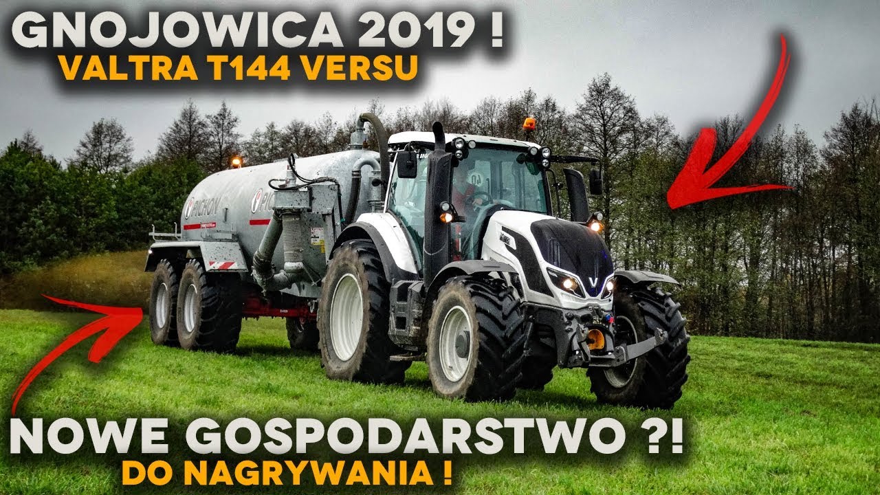 ⚡Gnojowica 2019 w Gr Bagińscy ☆Valtra T144 Versu ❤ & Pichon 15700 ✔