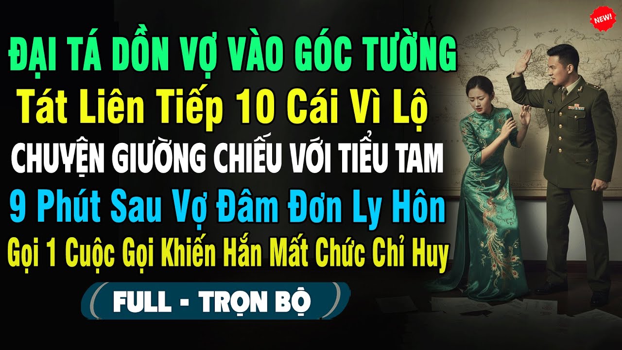 💖Đại Tá Dồn Vợ Vào Góc Tường Tát Liên Tiếp 10 Cái Vì Lộ Chuyện Giường Chiếu Với Tiểu Tam, 9 Phút Sau