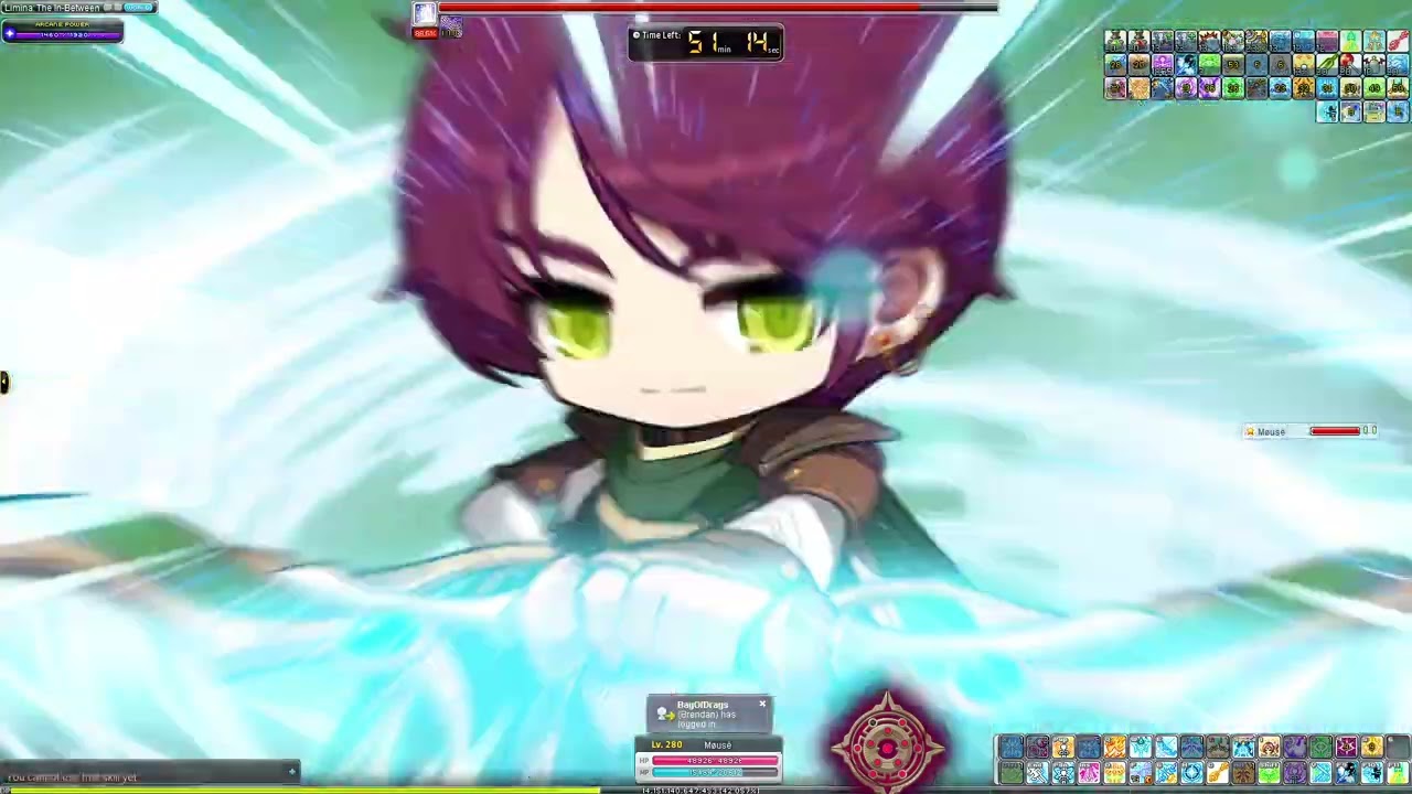 [Maplestory - Reboot] 62k Bowmaster Black Mage Solo