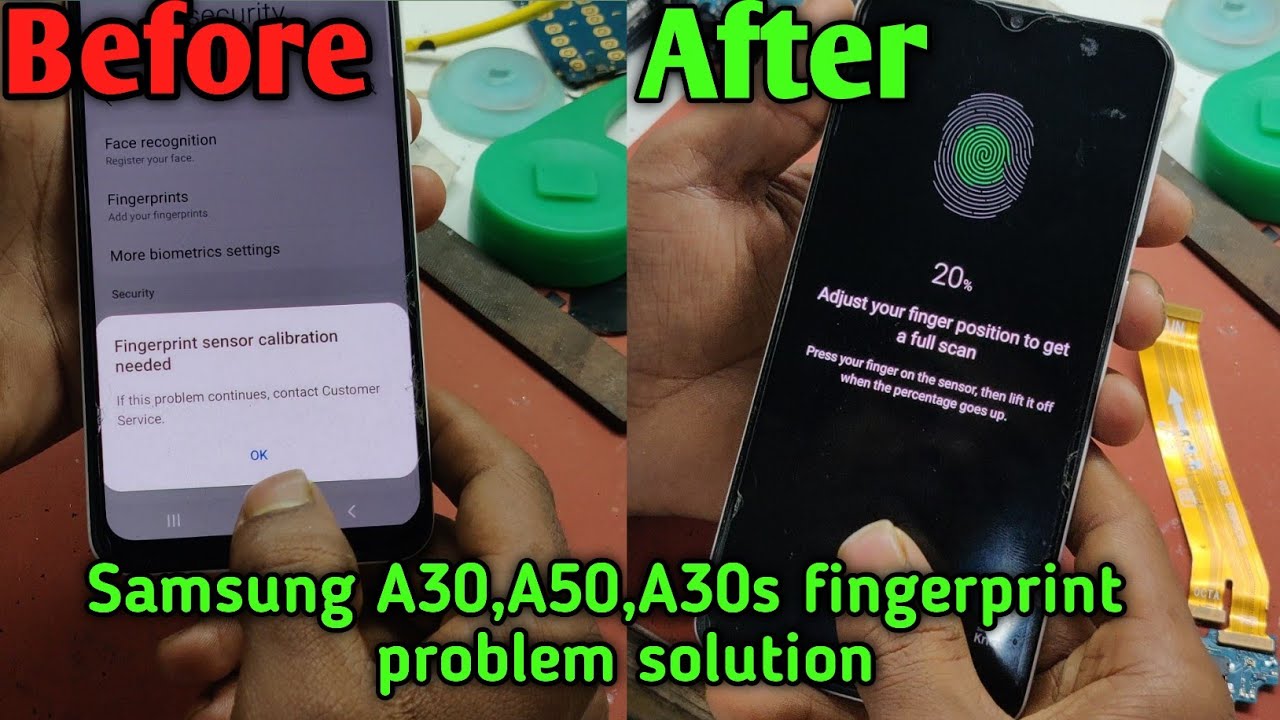 samsung a50 fingerprint sensor calibration needed