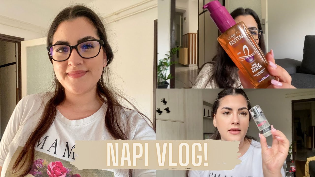 NAPI VLOG - Készülj el velem, Az aktuális hajápolási rutinom! | Cintia.