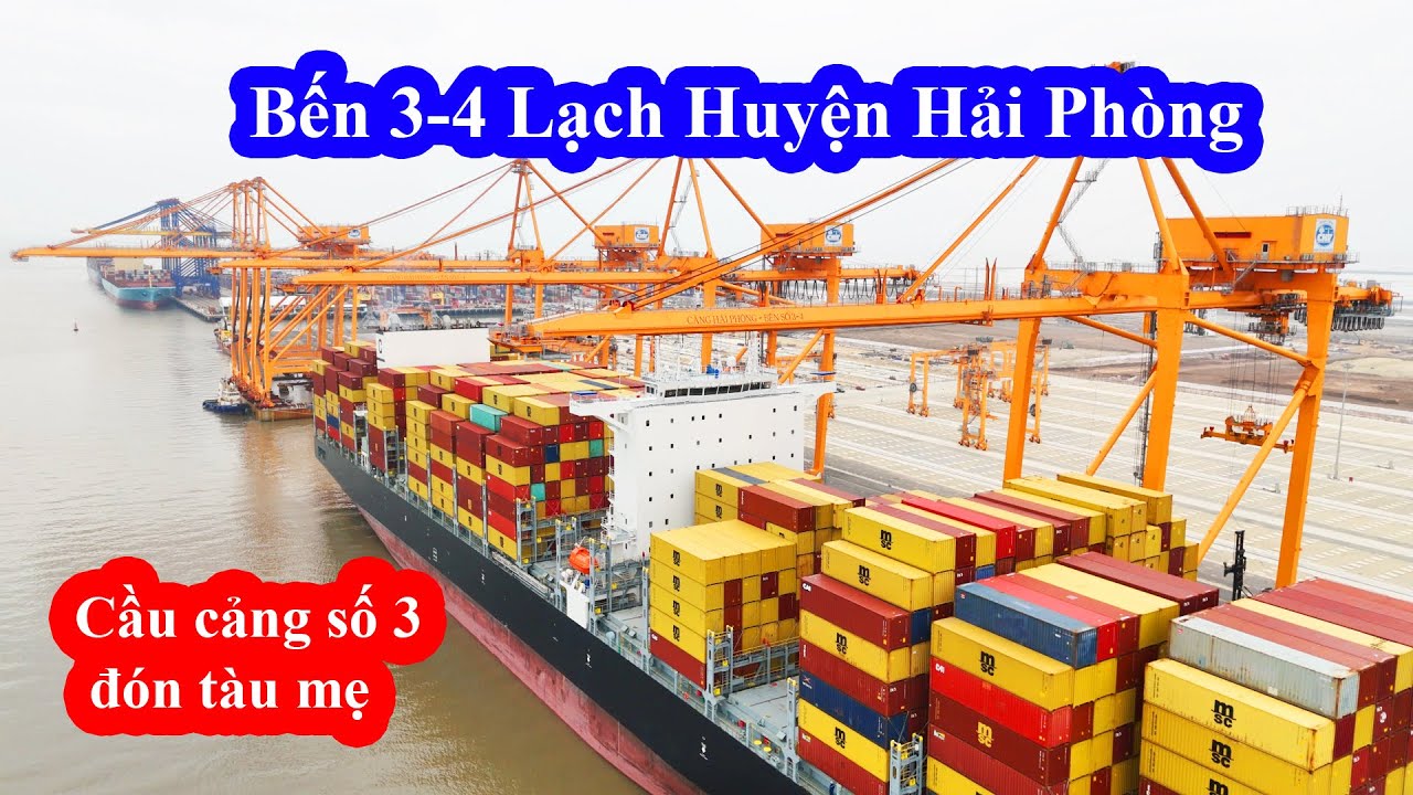 Siêu Cảng Lạch Huyện có thêm 1 bến cảng || Tiến độ Bến cảng container quốc tế số 3, 4