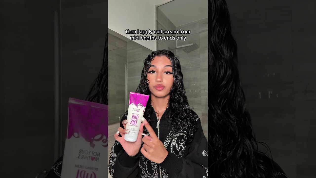 curly hair routine for low porosity hair 💦