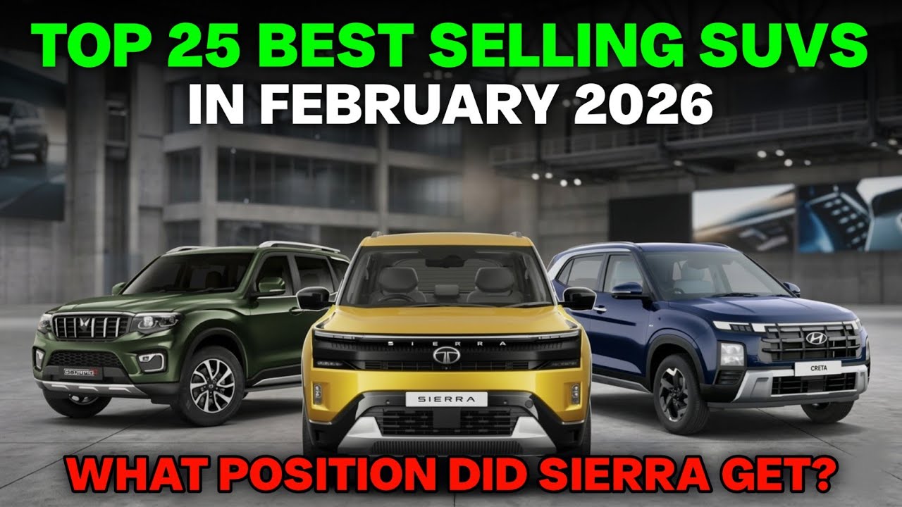 Top 25 Best-Selling SUVs in India February 2026: The Ultimate Battle! | ScorpioN vs Sierra vs Creta