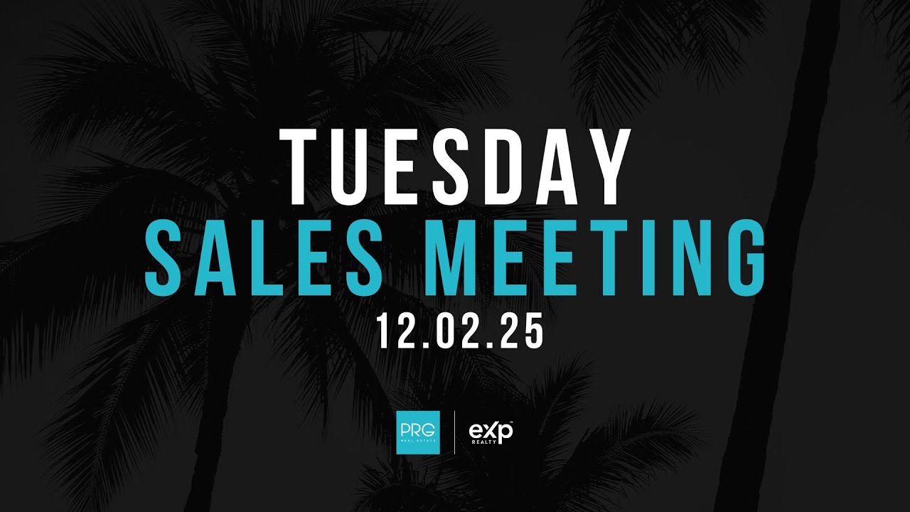 PRG Tuesday Sales Meeting December 2, 2025
