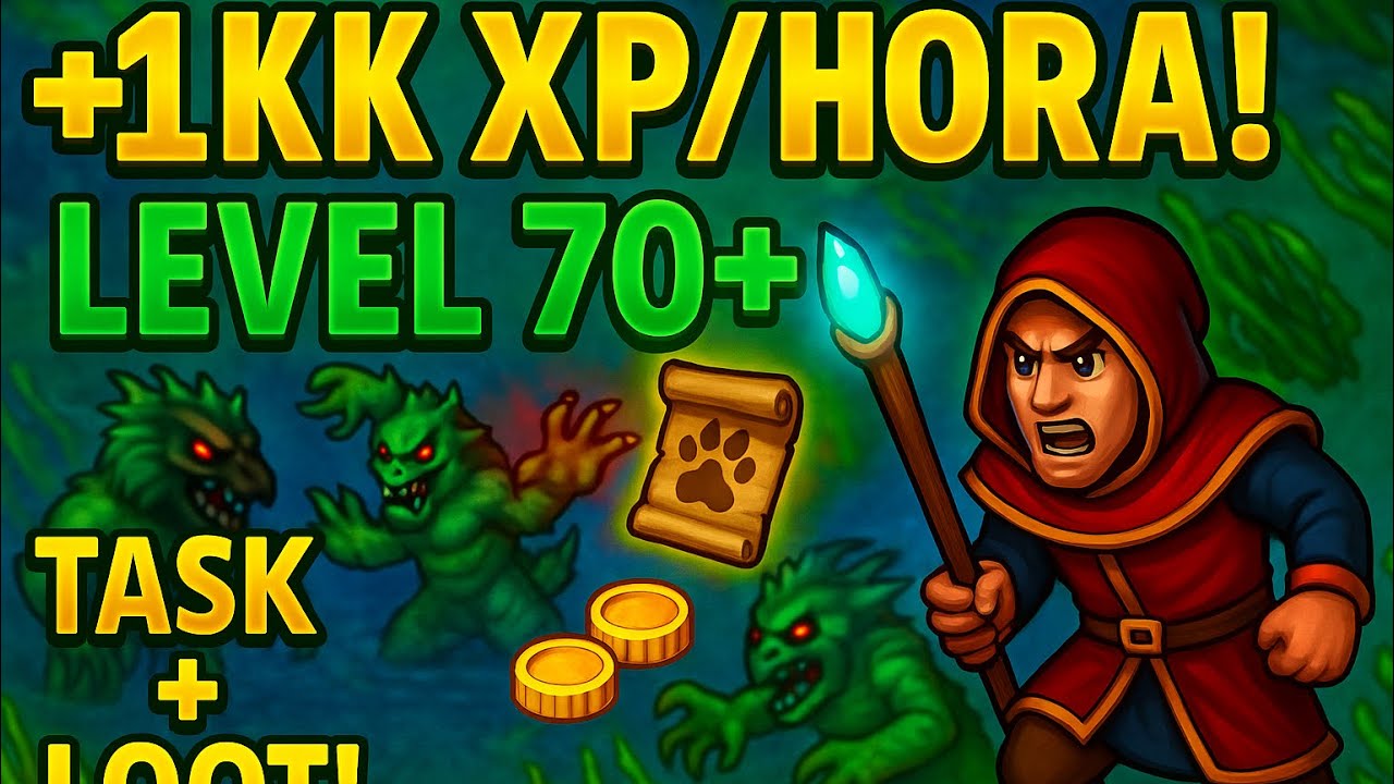 HUNT de Quaras em LIBERTY BAY: XP, Loot e Task no Level 70+