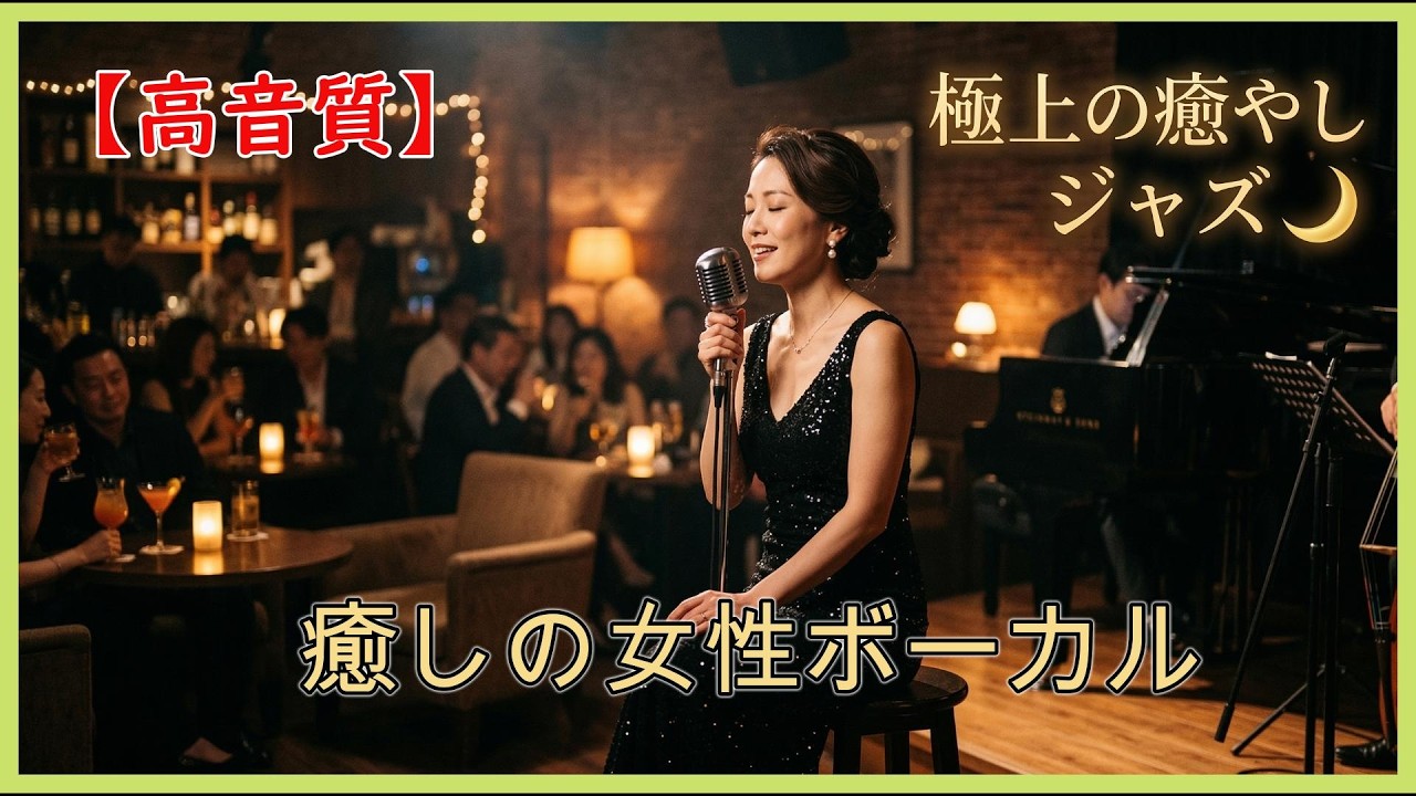 【AI】女性ボーカルジャズBGM 🌙 心を癒やす大人のラウンジ音楽｜極上のリラックスタイム・作業用BGM