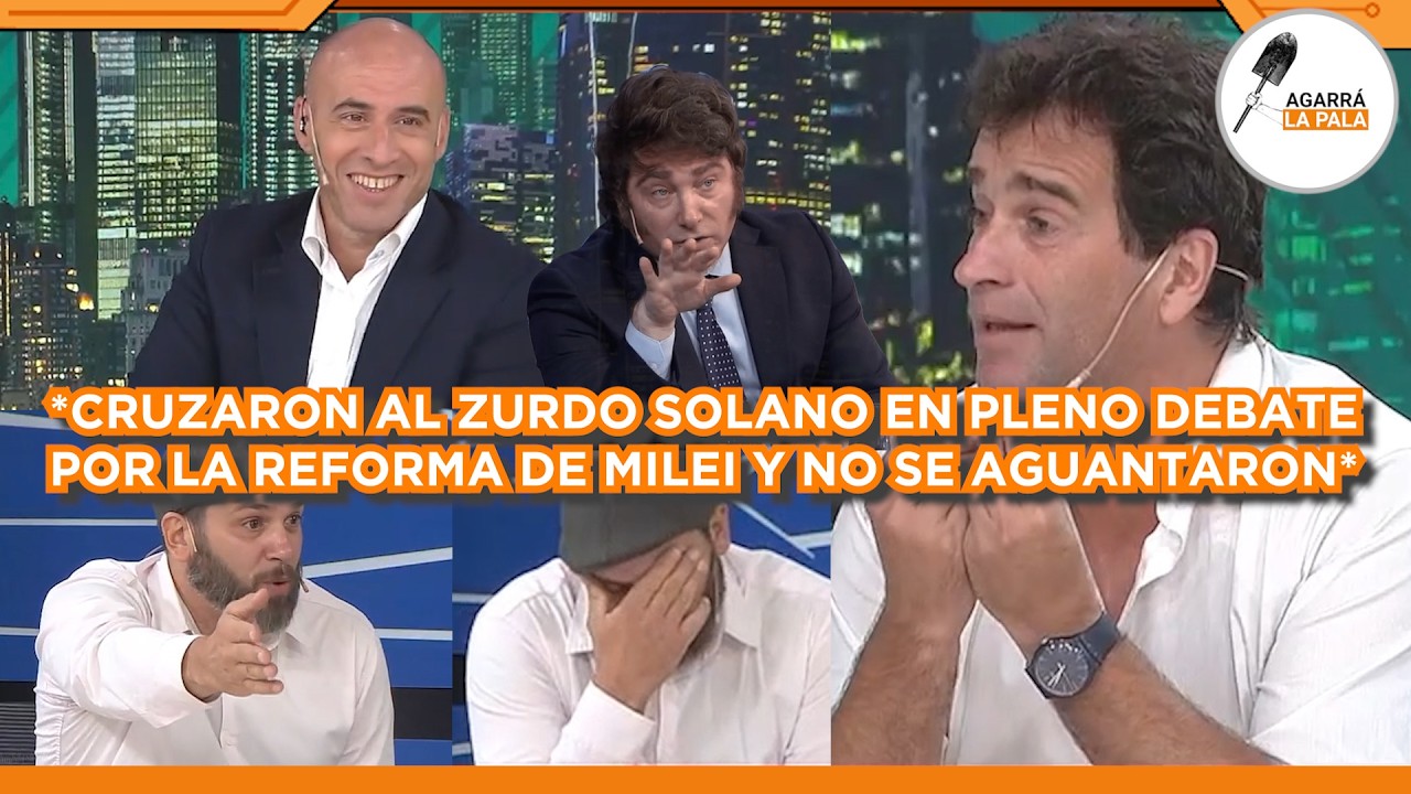 CRUZARON AL ZURDO SOLANO EN PLENO DEBATE POR LA REFORMA DE MILEI Y EL PELADO LO DEJÓ EN RIDÍCULO