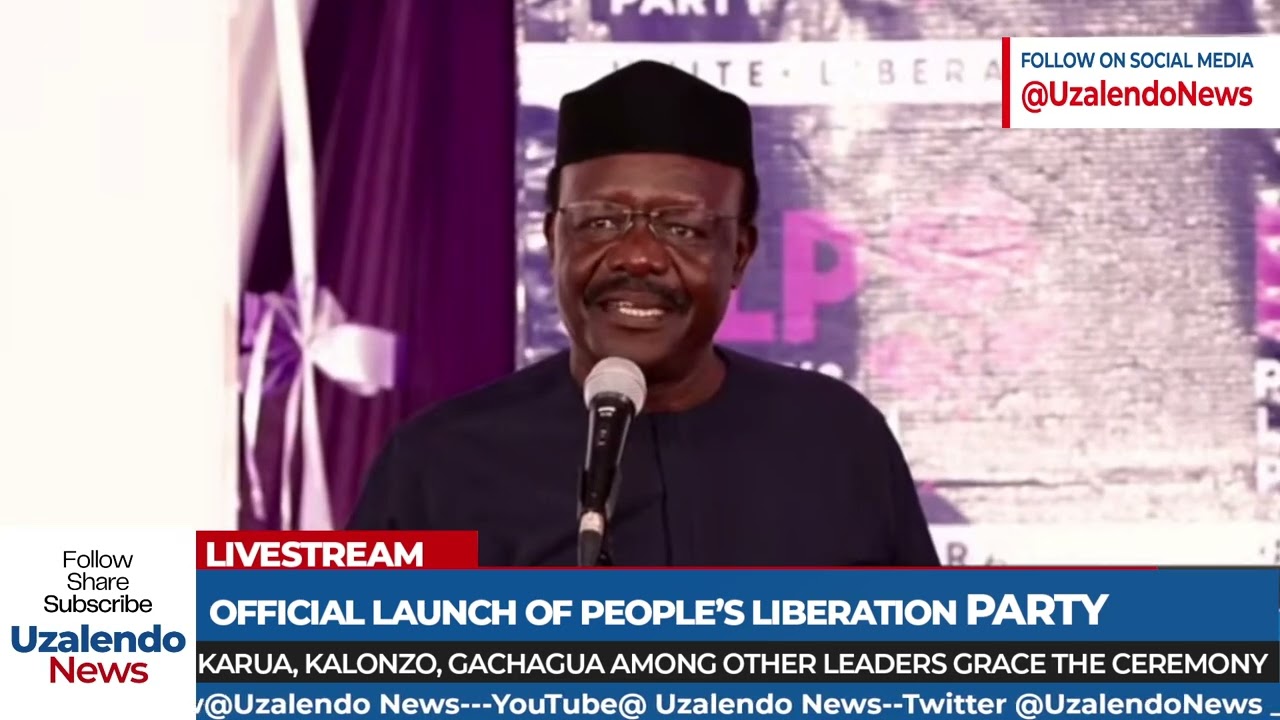 ENOUGH IS ENOUGH FOR R! Dr. Mukhisa Kituyi Powerful Speech During The Launch of Karua's P.L.P