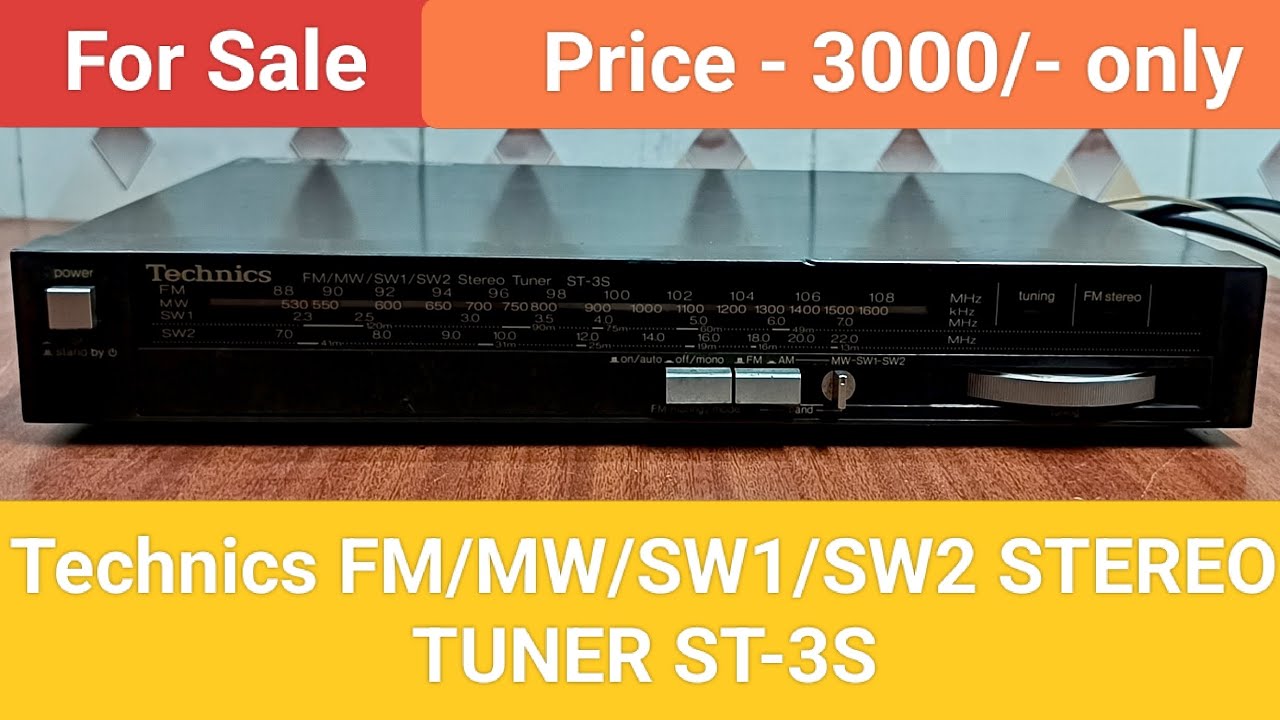 Technics 4 BAND STEREO TUNER ST-3S Made In Japan Nice Sound Quality Contact number - 8750424840