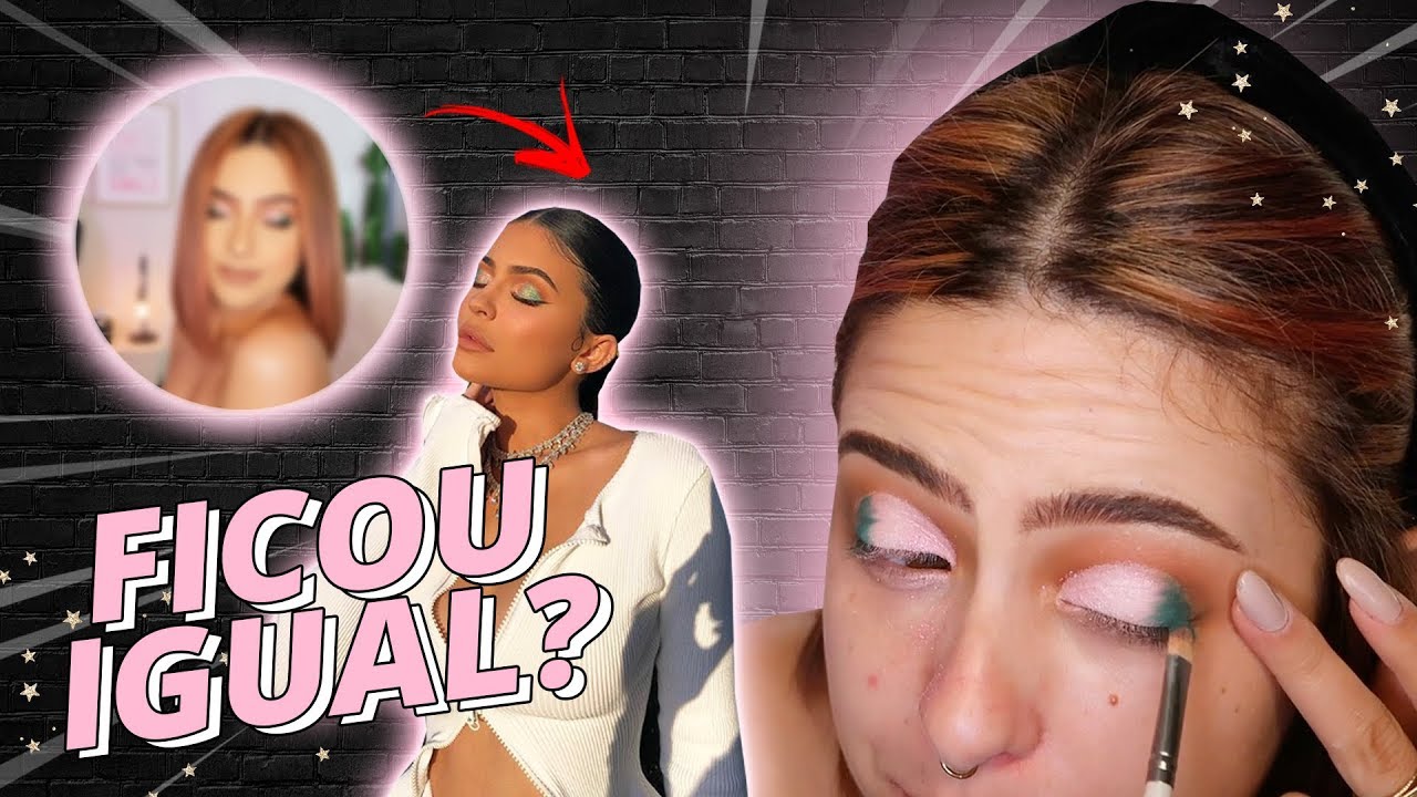 FIZ A MAQUIAGEM DA KYLIE JENNER SÓ COM PRODUTOS *SUPER BARATOS* - Kylie da 25 😂