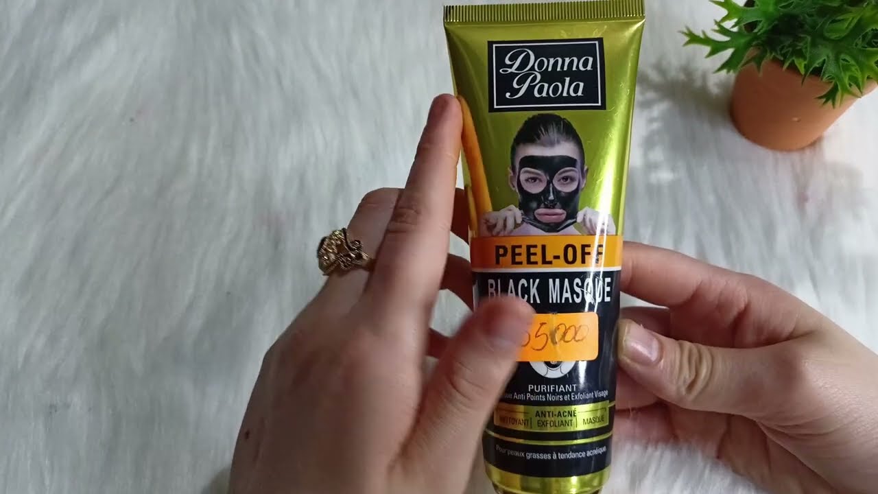 الماسك الاسود للرؤوس السوداء و البشرة الدهنية +طريقة الاستعمال black masque DONNA PAOLA